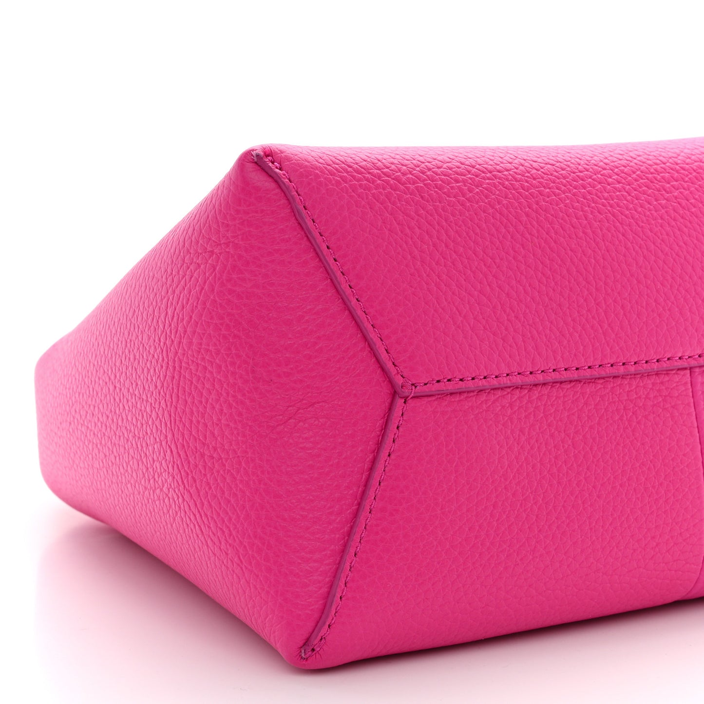 Grained Calfskin Mini The Sack Bag Hot Pink