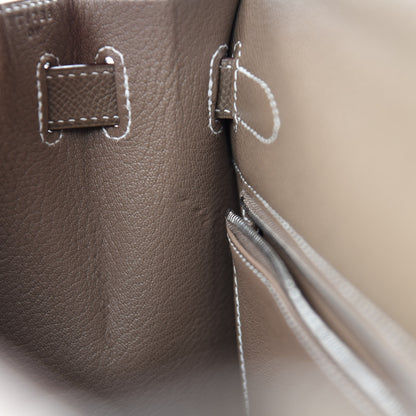 Hermes Epsom Kelly Sellier 32 Etoupe 8 of 12