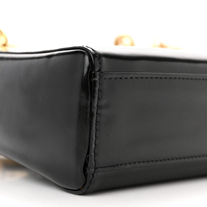 Christian Dior Glazed Calfskin Mini Lady Dior Black 8 of 14