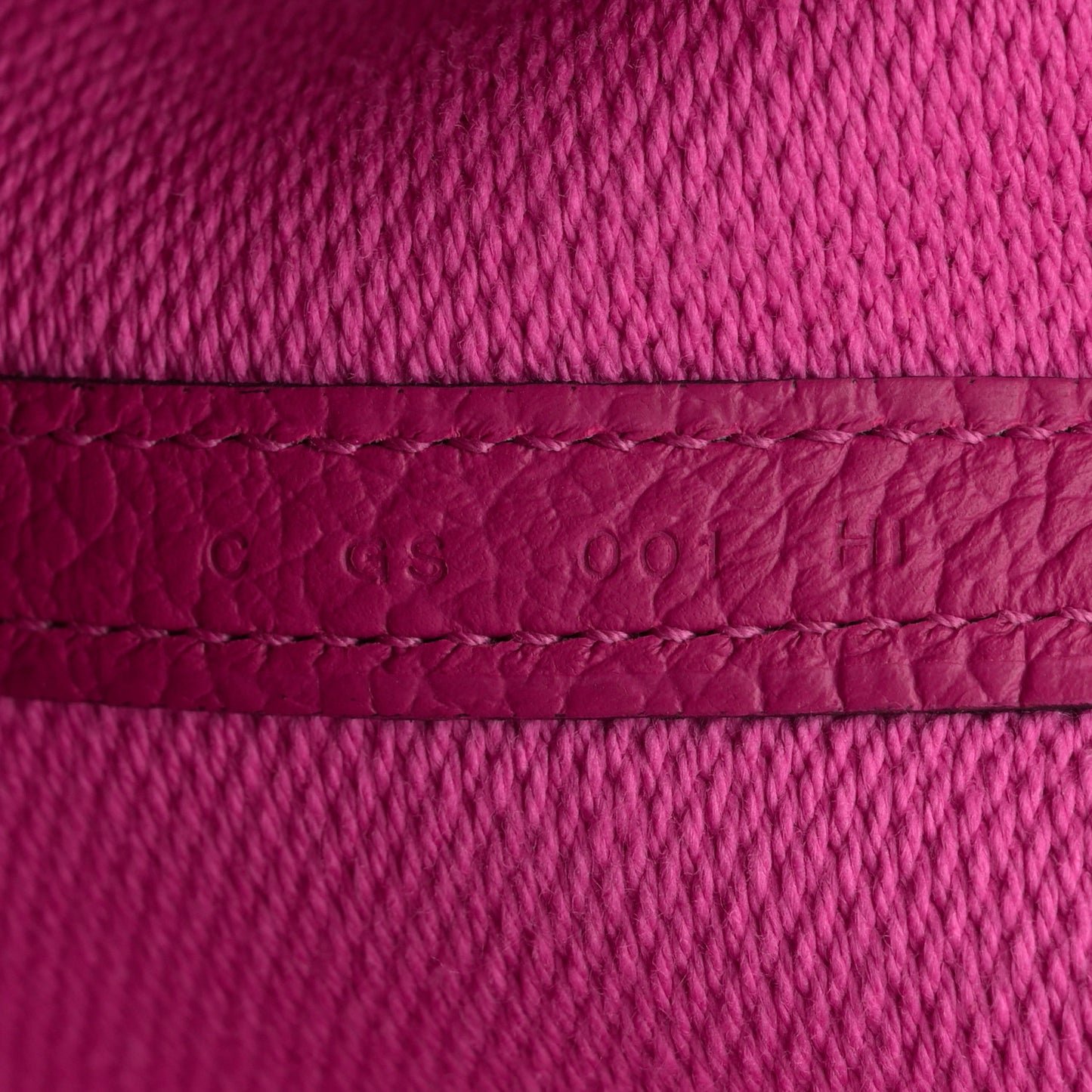 Toile Negonda Garden Party Tote 36 MM Ecru Rose Pourpre