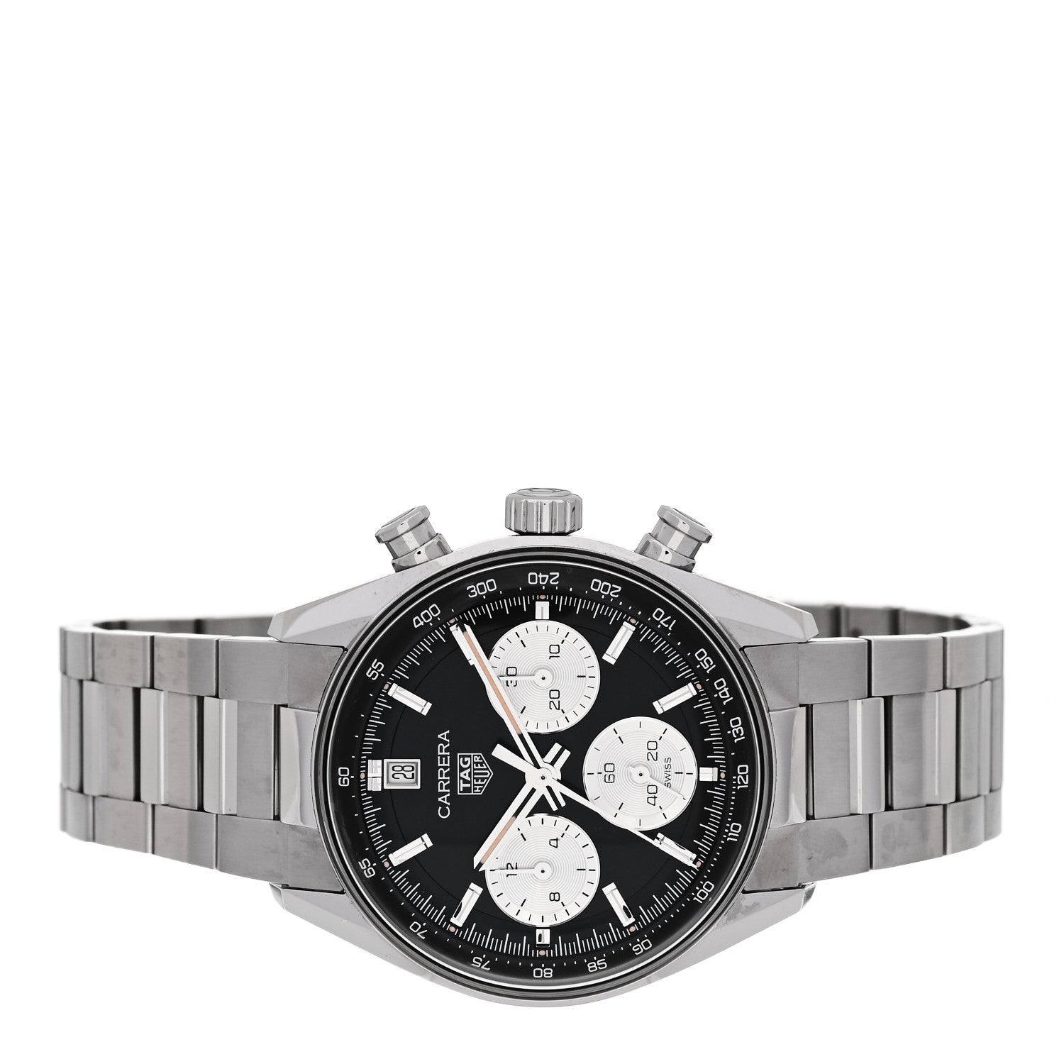 Tag Heuer Stainless Steel 39mm Carrera Glass Box Chronograph Automatic Watch Black 2 of 7
