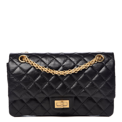 Chanel Aged Calfskin Quilted 2.55 Reissue 225 Flap Black 1 of 12