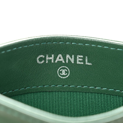 Chanel Lambskin Quilted Card Holder Green 6 of 12