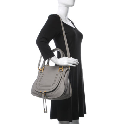Chloe Calfskin Medium Marcie Satchel Cashmere Grey 2 of 14