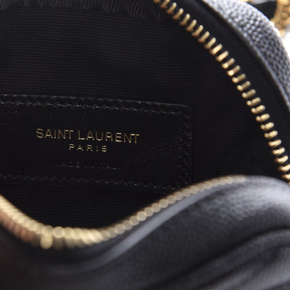 Saint Laurent Grain De Poudre Matelasse Monogram Baby Lou Camera Bag Black 6 of 10