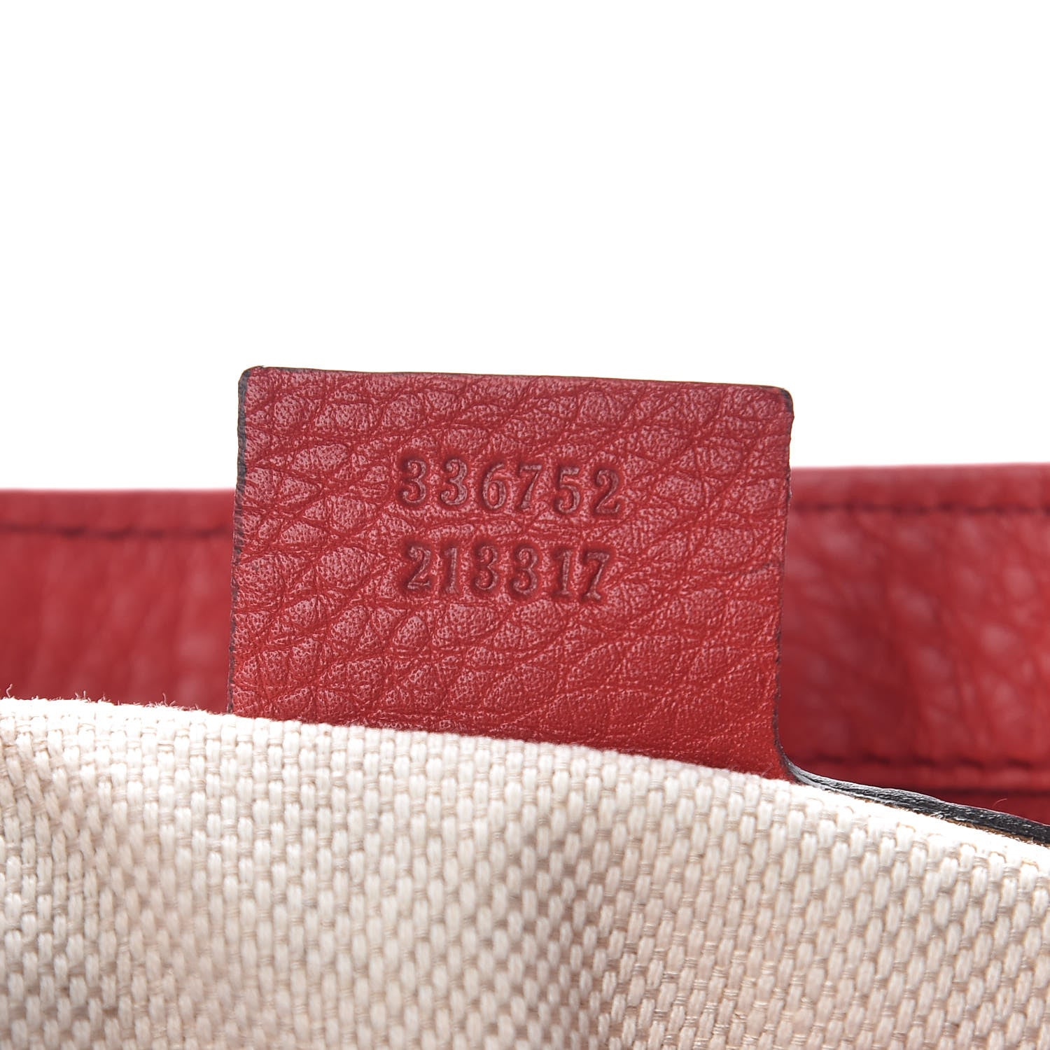 Gucci Pebbled Calfskin Medium Soho Flap Crossbody Red 7 of 11