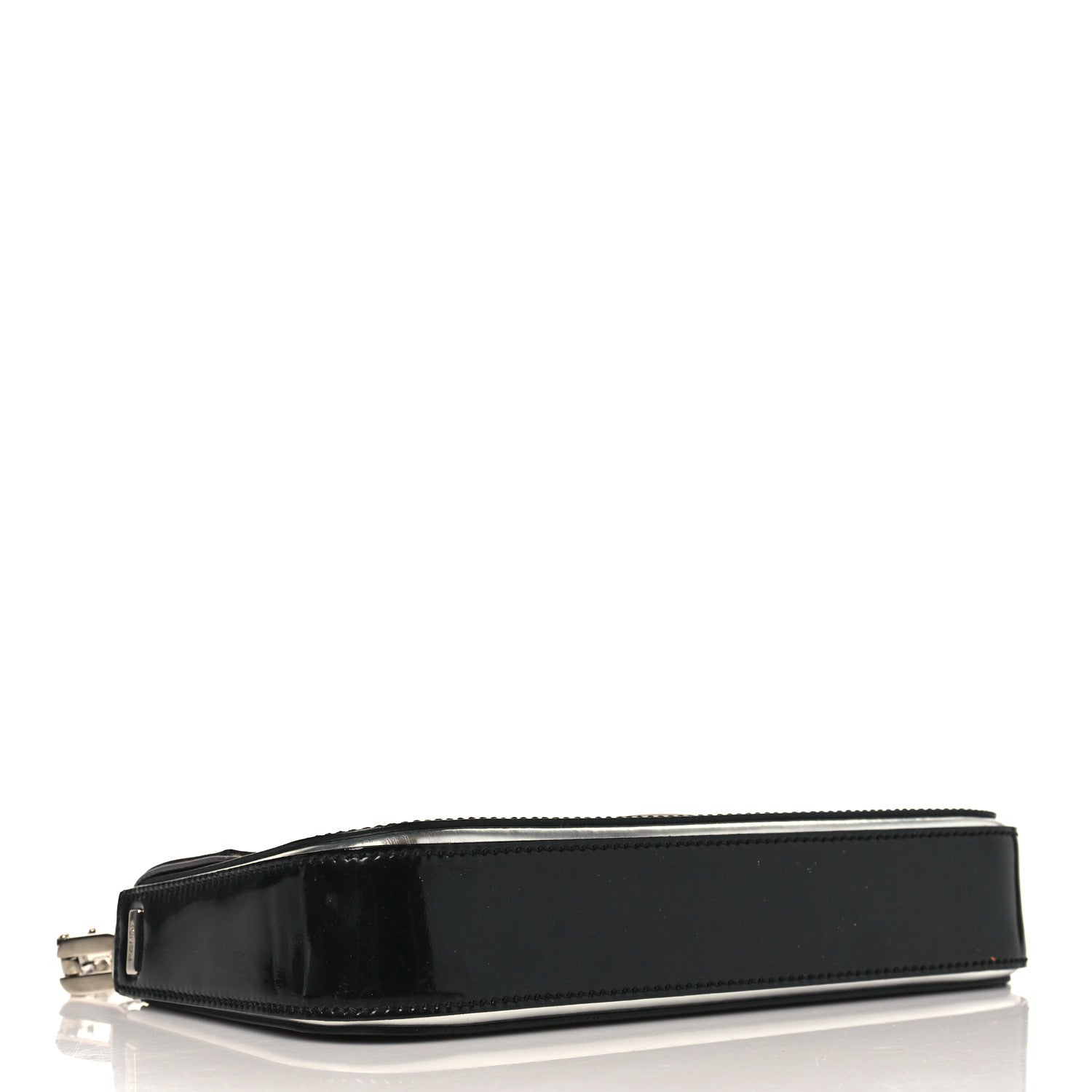 Fendi Vernice Chain Handle Baguette Black 5 of 12