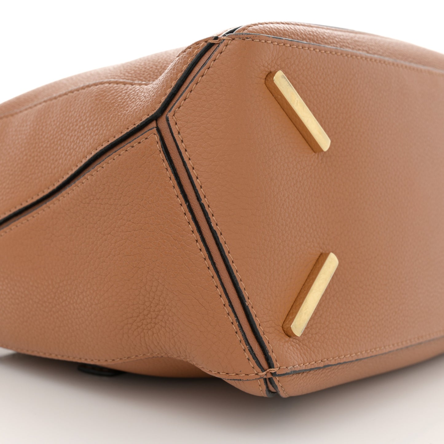 Calfskin Medium Puzzle Bag Light Caramel