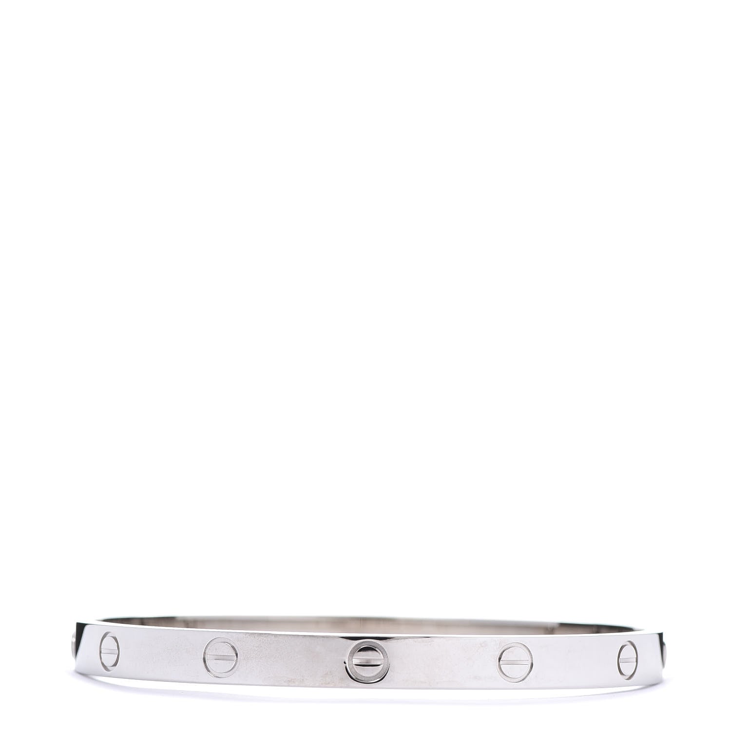 Cartier 18K White Gold LOVE Bracelet 19 3 of 6