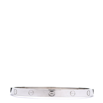 Cartier 18K White Gold LOVE Bracelet 19 3 of 6
