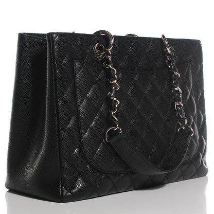 Chanel Caviar Quilted Grand Shopping Tote GST Black 3 of 7