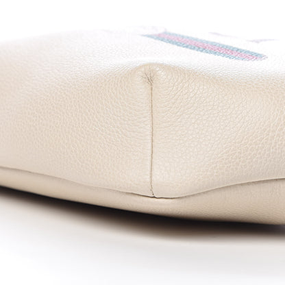 Gucci Grained Calfskin Logo Belt Bag White 9 of 10
