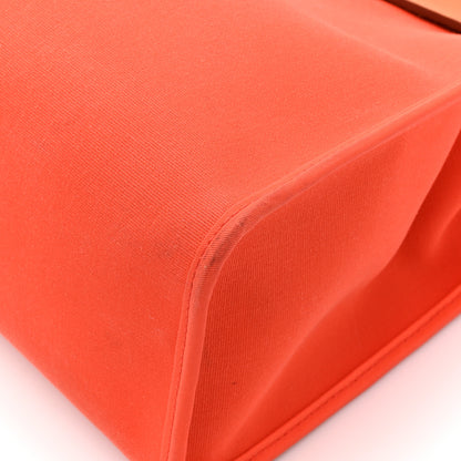 Hermes Toile Vache Hunter Herbag Zip 31 PM Orange Natural Orange Natural 15 of 21