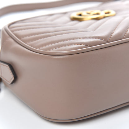 Gucci Calfskin Matelasse Small GG Marmont Chain Shoulder Bag Porcelain Rose 8 of 10