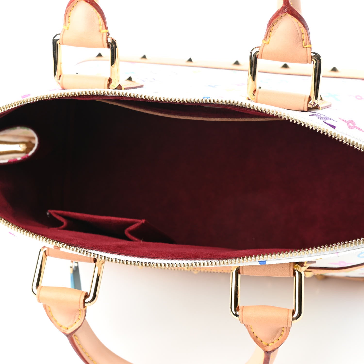 Louis Vuitton Monogram Multicolor Alma White 4 of 5