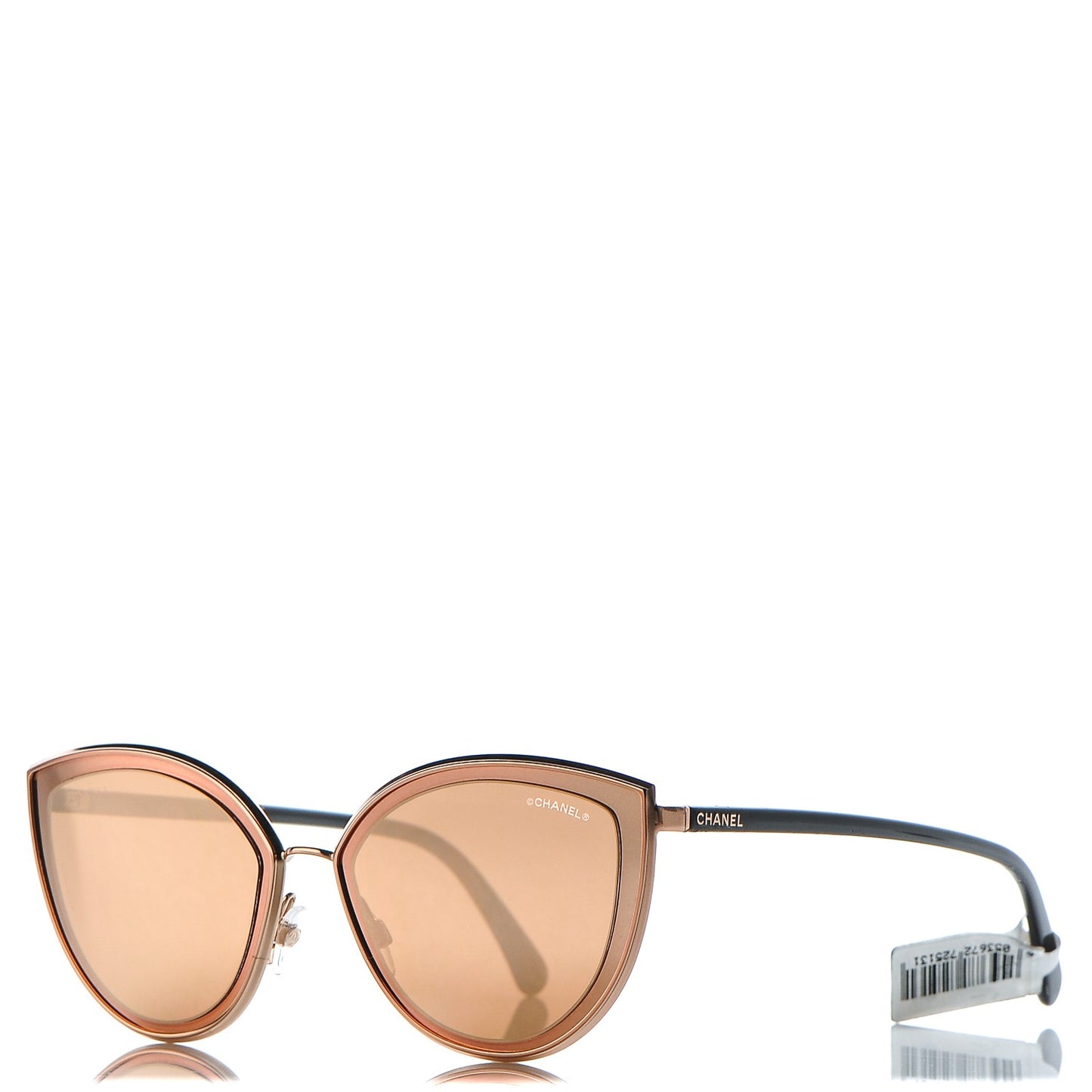 Metal Cat Eye Sunglasses 4222 Pink Gold