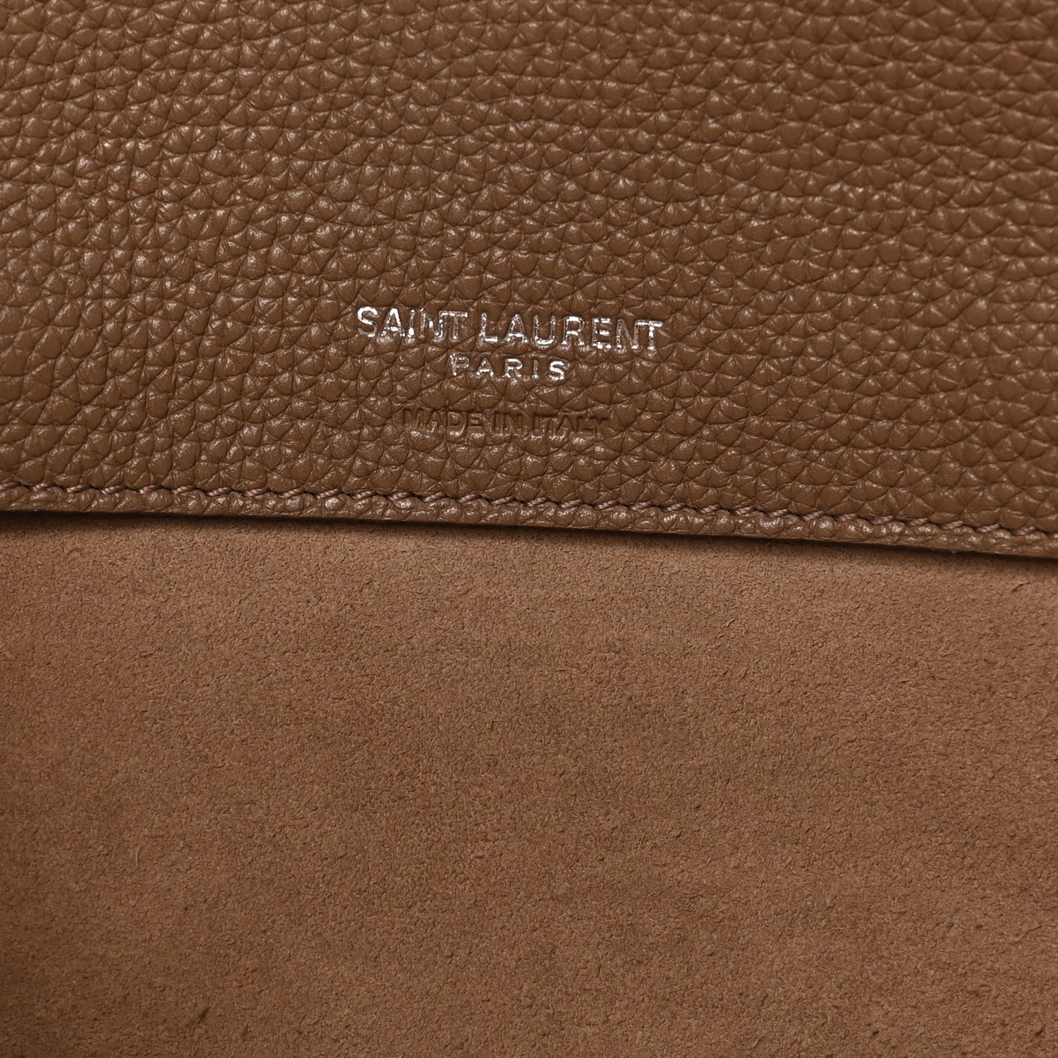 Saint Laurent Grained Calfskin Baby Sac De Jour Souple Dark Beige 8 of 12