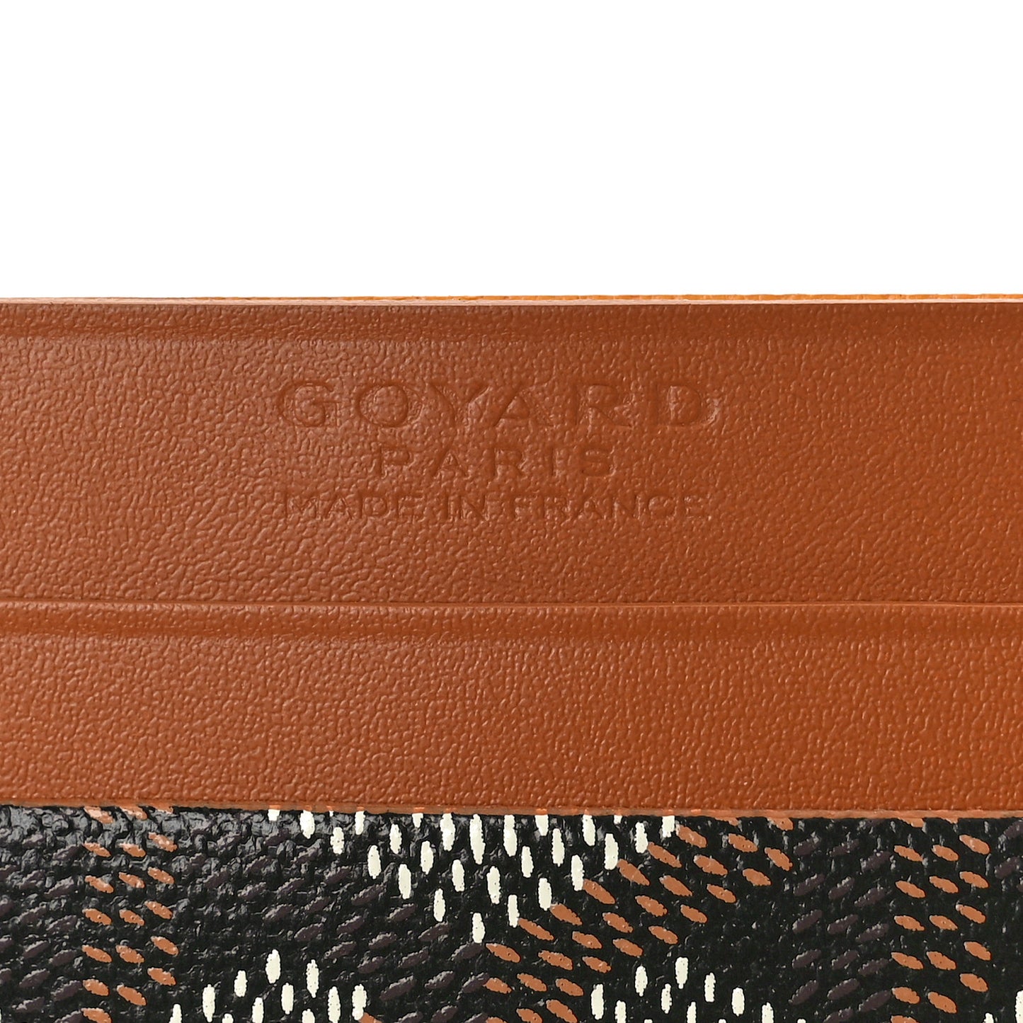 Goyardine Saint Sulpice Card Holder Black Gold