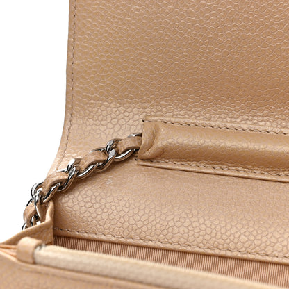 Chanel Caviar Quilted Wallet On Chain WOC Beige 14 of 16