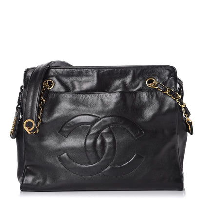 Chanel Lambskin CC Shoulder Bag Black 1 of 7