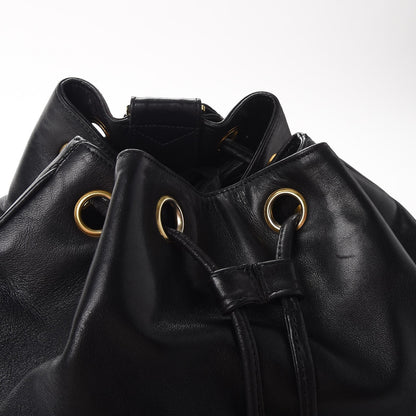 Chanel Lambskin CC Drawstring Backpack Black 11 of 15