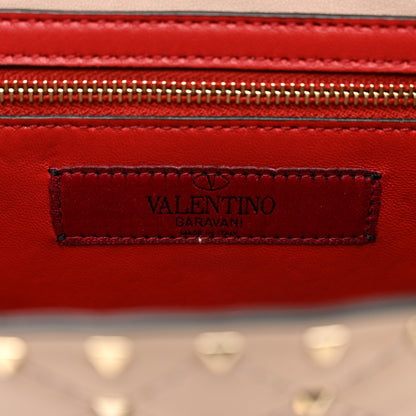Valentino Garavani Lambskin Rockstud Spike Wallet on Chain Poudre 7 of 12