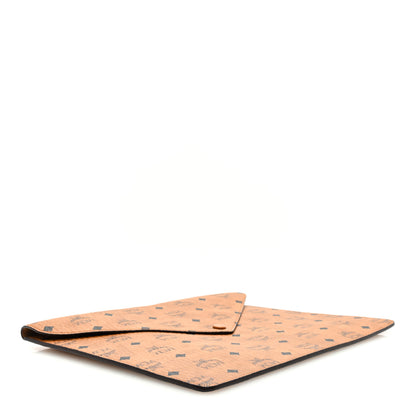 MCM Visetos Envelope Clutch Cognac 4 of 6
