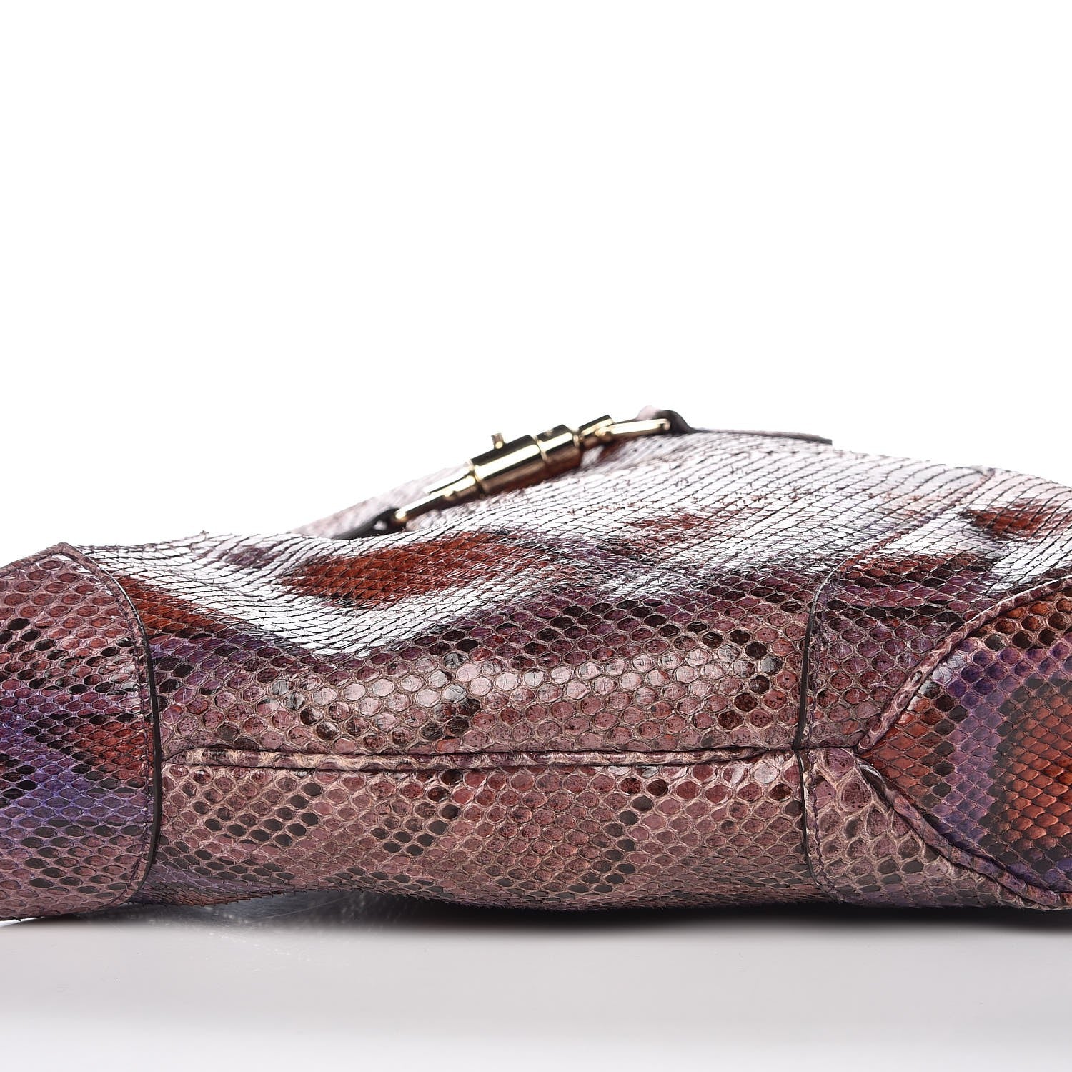 Gucci Python Medium Jackie Shoulder Bag Purple 8 of 9