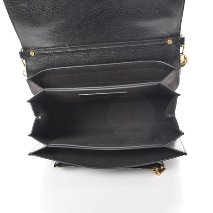Givenchy Calfskin Suede Medium GV3 Flap Black 5 of 7