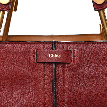 Chloe Grained Lambskin Keri Tote Dark Red 11 of 12