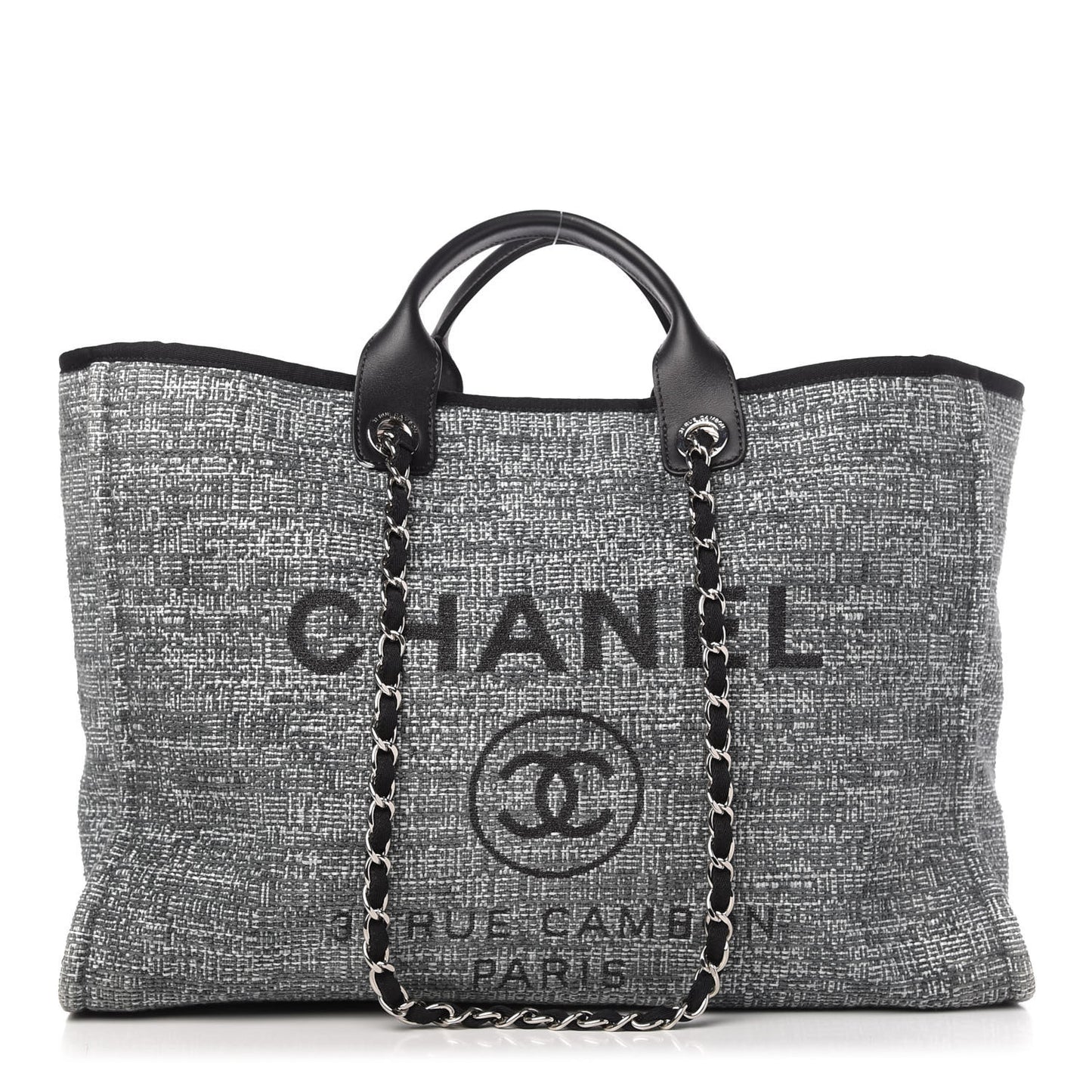 Canvas Large Deauville Tote Charcoal