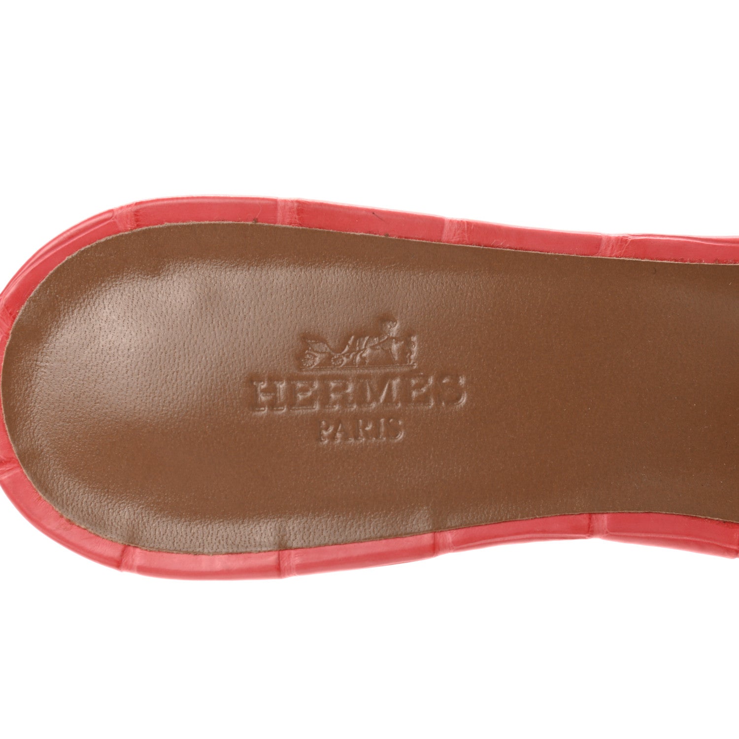Hermes Matte Alligator Oasis Sandals 37 Bougainvillea 6 of 9