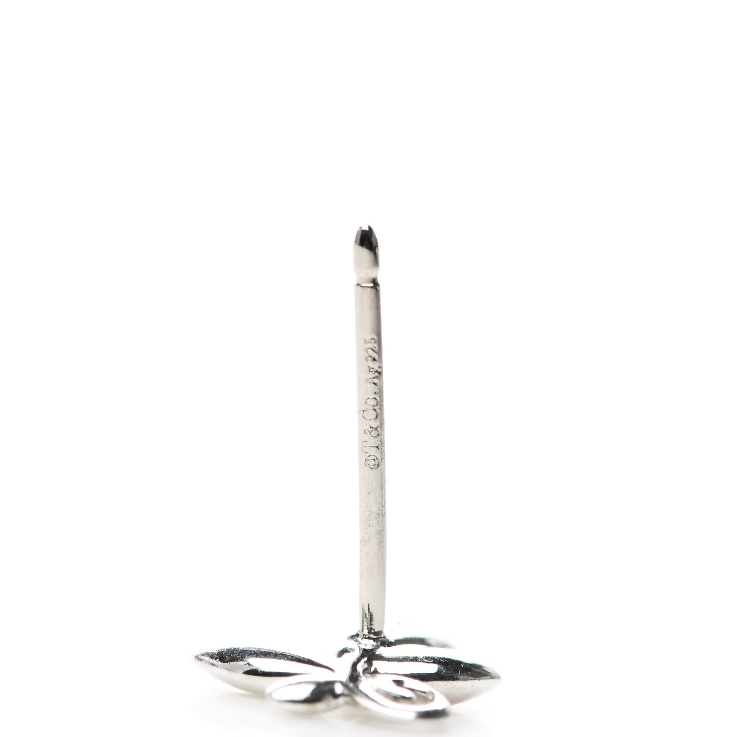 Tiffany Sterling Silver Paloma Picasso Olive Leaf Earrings 5 of 6