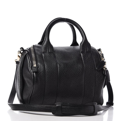 Alexander Wang Pebbled Lambskin Rockie Black Pale Gold Hardware 3 of 8
