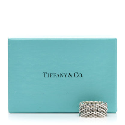 Tiffany Sterling Silver Somerset Mesh Ring 49 5 5 of 5