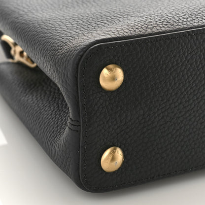 Louis Vuitton Taurillon Matte Brushed Metal Handle Capucines BB Black 7 of 8