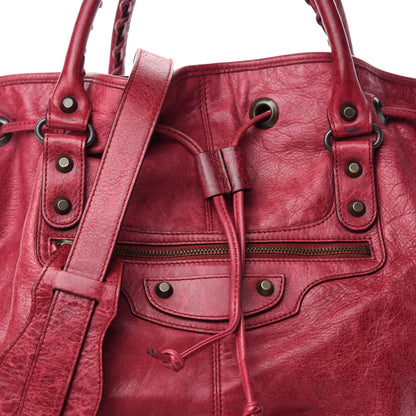 Balenciaga Agneau Classic Hardware Pompon Pourpre 10 of 10