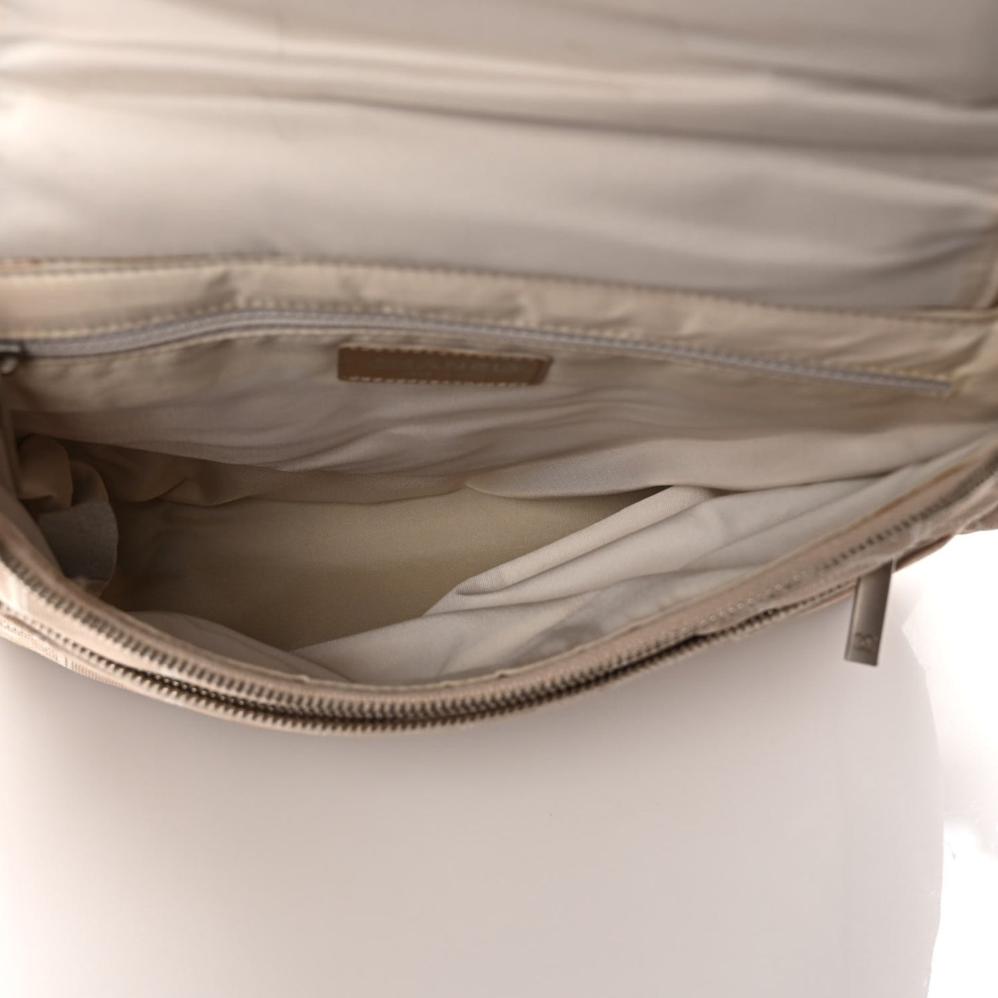 Nylon Travel Backpack Beige