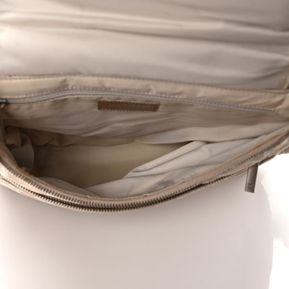 Chanel Nylon Travel Backpack Beige 5 of 12