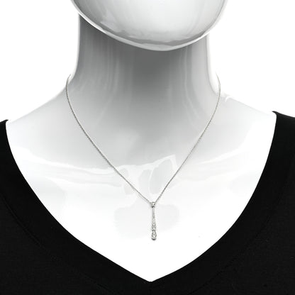 Tiffany Platinum Diamond Jazz Swing Drop Pendant Necklace 2 of 5