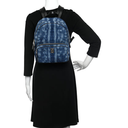 Burberry Denim Quilted Deer Print Backpack Blue 2 of 10