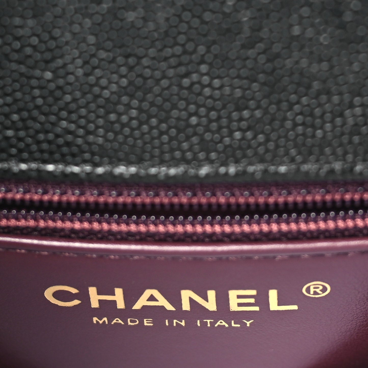 Caviar Quilted Mini Coco Handle Flap Black