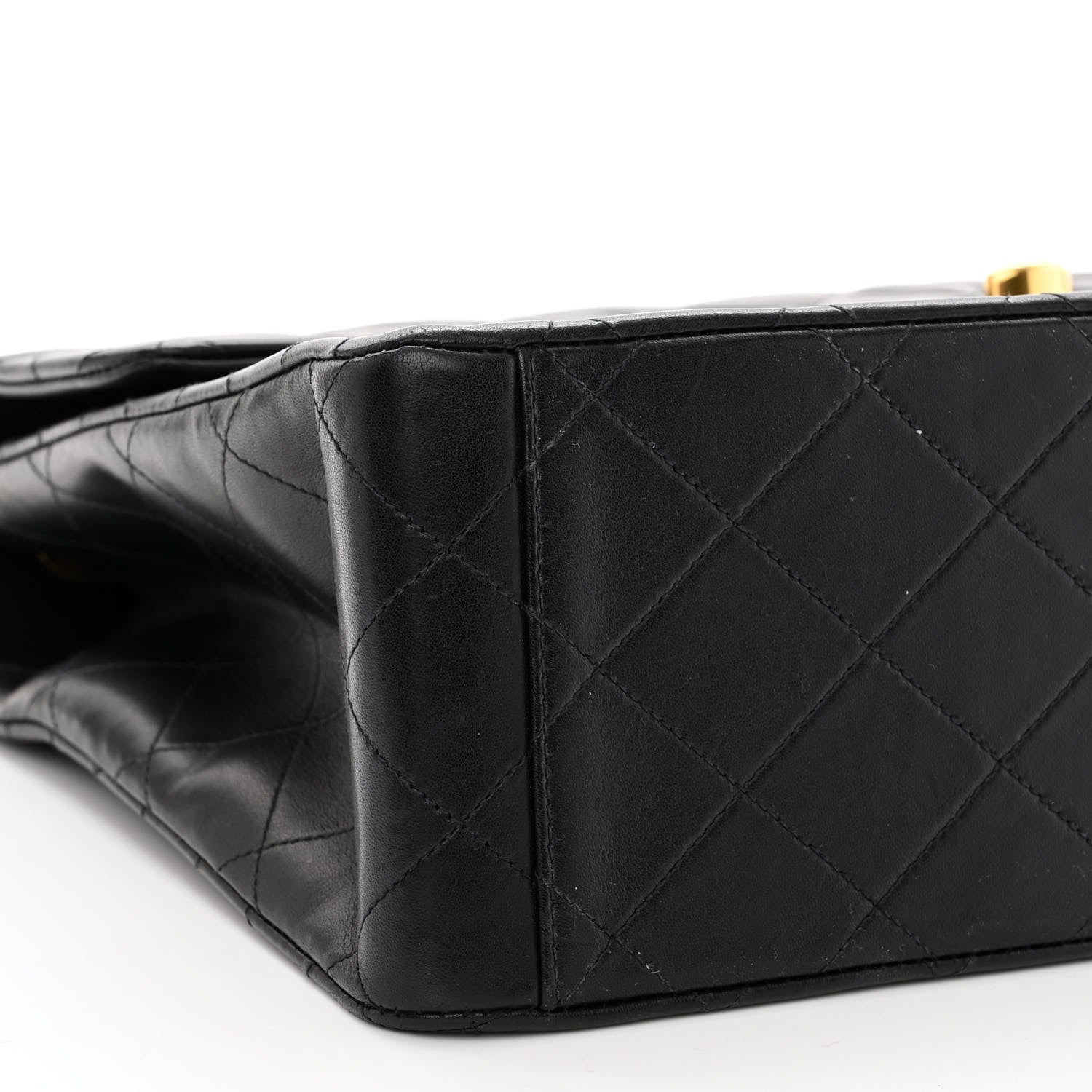 Chanel Lambskin Quilted XL Jumbo Single Flap Black 8 of 11