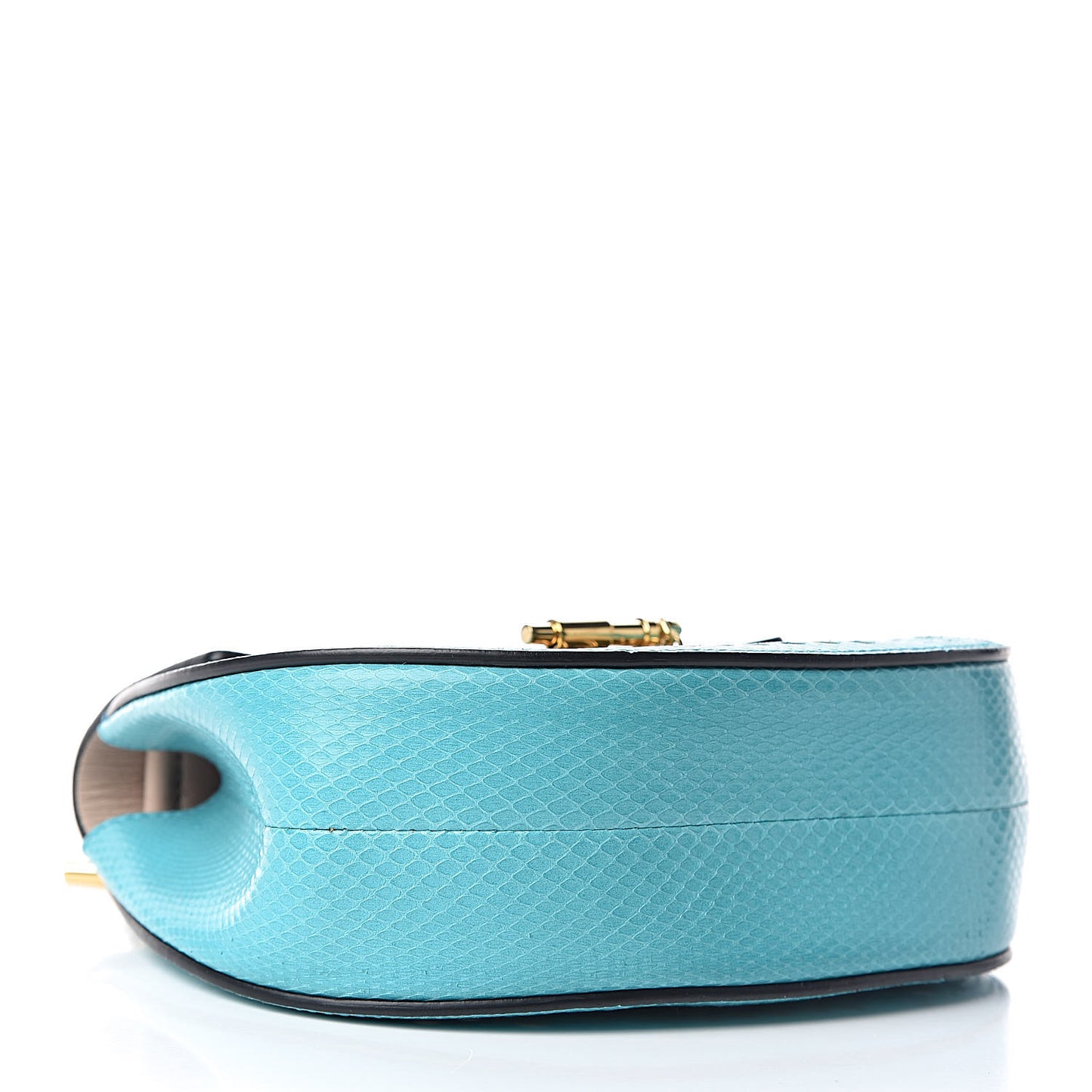 Ayers Perforated Mini Drew Shoulder Bag Washed Blue