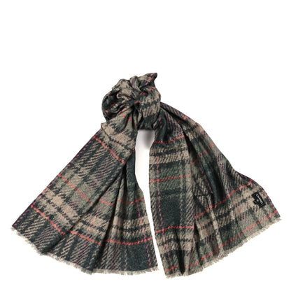 Chanel Cashmere CC Plaid Scarf Grey Multicolor 1 of 3