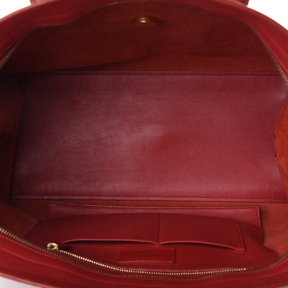 Saint Laurent Calfskin Medium Classic Y Cabas Red 4 of 15
