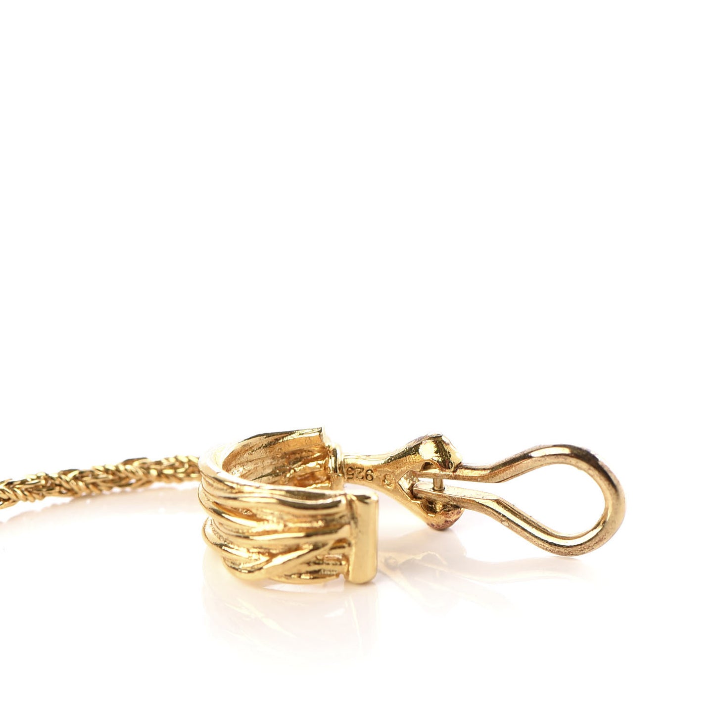 Metal Opyum Clip On Drop Earrings Gold