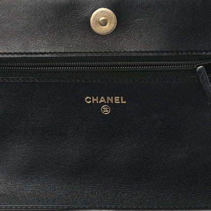 Chanel Caviar Quilted Boy Wallet On Chain WOC Black 6 of 11