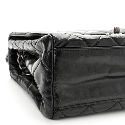 Chanel Glazed Calfskin Quilted Medium Coco Soft Flap Black 9 of 10