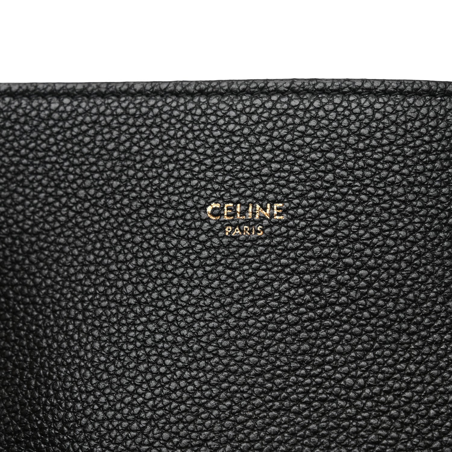 Celine Soft Grained Calfskin Medium Belt Cabas Phantom Black 7 of 10